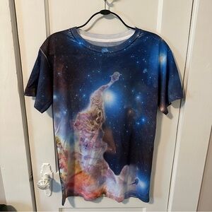 Galaxy Print Short Sleeve Tee